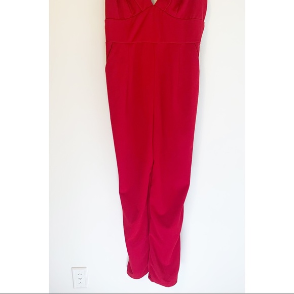 Lulus Leilani Red Ruffled Jumpsuit Large - Picture 8 of 14